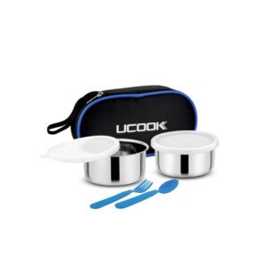 UCOOK Flat Pack 1+1 Stainless Steel Lunch Box