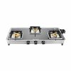Junto C series  Three Burners Glass cooktop, Black.