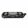 Junto 2-Burner MS Euro Coated Body Steel Cooktop, Black