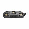 Junto 3-Burner MS Euro Coated Body Steel Cooktop, Black