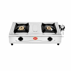 Junto CS Series 2-Burner Steel Cooktop, Silver