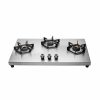 Junto Three Burners Steel cooktop, Silver.