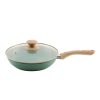 UCOOK Forged Ceramic Mint Green Frypan with Glass Lid , 200mm