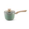 UCOOK Forged Ceramic Mint Green  1.75L Saucepan with Glass Lid, 160mm