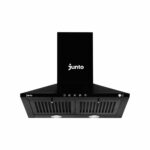 Junto Push Button Kitchen Chimney Black, Easy Operation