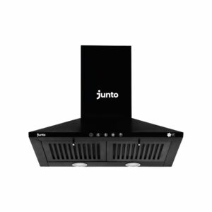 Junto Push Button Kitchen Chimney Black, Easy Operation