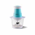 Junto 300 W Electric Chopper with Copper Motor, 4-Arm Blade, Blue White