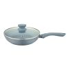 UCOOK Forged Nonstick Frypan with Glass Lid, Spatter Grey, 280mm/3L