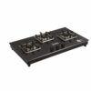 Junto 3-Burner Gas Hobtop Forged Brass Burner with Black Glass