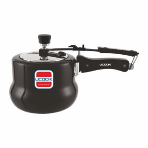 UCOOK Big Belly Duo 3L Hard Anodised Pressure Cooker , Induction, Black