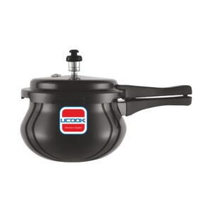 UCOOK Big Belly O Plus 3.5L Hard Anodised Handi Pressure Cooker , Outer Lid, Induction