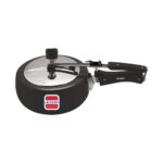 UCOOK Royale Duo 3.5L Hard Anodised Pressure Cooker | SS Lid, Induction, Black
