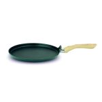 UCOOK Forged Nonstick Raised Lip Dosa Tava, Teal Blue+Gold Spatter, 300mm