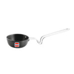 UCOOK Hard Anodised Tadka Pan 100mm/300 ml,  Black