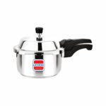UCOOK 3L Stainless Steel Pressure Cooker | Outer Lid, Induction, Silver