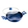 UCOOK Speckle Finish Nonstick Kadai with Glass Lid, 280mm/4.5L