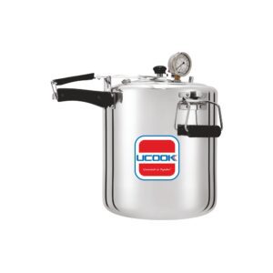 UCOOK Mahabali 32L Aluminium Pressure Cooker , Inner Lid, Silver