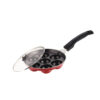UCOOK Aluminium Non-Stick Appam Patra with Glass Lid (7 Craters)