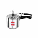 UCOOK 3L Tall Body Aluminium Pressure Cooker | Inner Lid, Induction, Silver