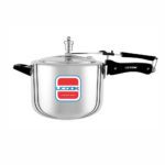 UCOOK Premium Plus 5L Aluminium Pressure Cooker , Inner Lid, Induction, Silver, Plastic Box Packaging