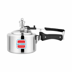 UCOOK Chhotu 1L Aluminium Pressure Cooker , Inner Lid, Induction, Silver