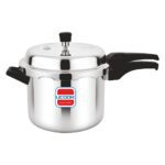 UCOOK Pentola DLX 10L Tall Body Aluminium Pressure Cooker , Outer Lid, Silver