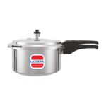 UCOOK Pentola DLX 3L Aluminium Pressure Cooker , Outer Lid, Silver