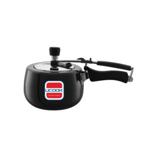 UCOOK Royale Duo X1 1.5L Hard Anodised Pressure Cooker | SS Lid, Induction, Black