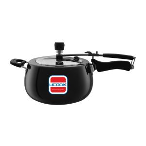 UCOOK Royale Duo 5L Hard Anodised Pressure Cooker , SS Lid, Induction, Black