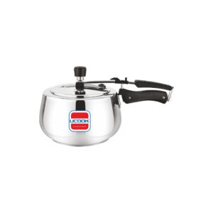 UCOOK Silvo Steel 2L Stainless Steel Pressure Cooker , Induction, Inner Lid, Silver