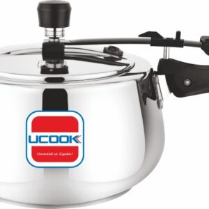 UCOOK Silvo Steel 5L Stainless Steel Pressure Cooker , Induction, Inner Lid, Silver