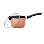 UCOOK Forged Nonstick Saucepan 1.75L with Glass Lid | 160mm