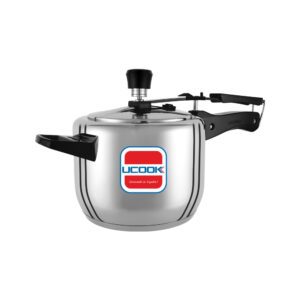 UCOOK Steeltuff 2.5L Stainless Steel Pressure Cooker , Induction Base, Inner Lid, Silver