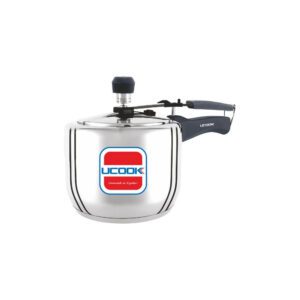 UCOOK Steeltuff 3L Stainless Steel Pressure Cooker , Induction, Inner Lid, Silver