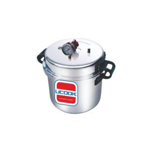 UCOOK Super Big 30L Aluminium Pressure Cooker , Outer Lid, Silver, Commercial