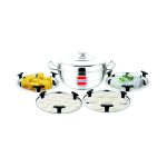 UCOOK Stainless Steel Multi Kadai, 260mm with 6 Plates
