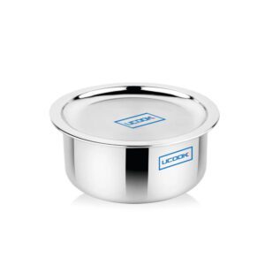 UCOOK Stainless Steel Triply Tope with Steel Lid, 220mm/4.5L