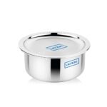 UCOOK Stainless Steel Triply Tope with Steel Lid, 260mm/6.90 Litres