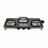 Junto C Series 3-Burner Black Glass Cooktop