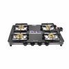 Junto C series Four Burners Glass cooktop, Black.