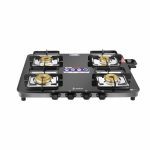 Junto C series Four Burners Glass cooktop, Black.