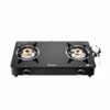 Junto Z Series 2 Burner Gas Stove , Glass Cooktop, Black