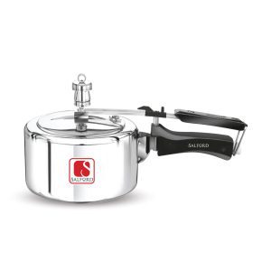 Salford Aluminium Inner Lid 2L Pressure Cooker ,  Non-Induction, Silver
