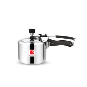Salford S-3 Triply Inner Lid Pressure Cooker, Quick Pressure Release (QPR)