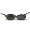 Salford Black Spatter Forged Non-Stick Set of 2 , Frypan 240 MM , Tava 260 MM , Bakelite Handle , Induction Compatible