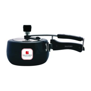 Salford Curvy Duo 2L Inner Lid Hard Anodised Pressure Cooker with SS Lid ,  QPR, Induction & Gas Compatible , 5-Years Warranty