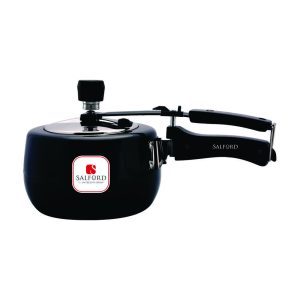 Salford Curvy Duo 3L Hard Anodised  Inner Lid Pressure Cooker with SS Lid, QPR, Induction & Gas Compatible , 5-Years Warranty