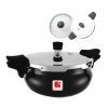 Salford Xpert 5L 2 in 1 Hard Anodised Outer Lid Pressure Cooker , Induction Compatible, Handi Shape, Black