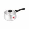 Salford 1.5L Aluminium Tea and Milk Pan with Glass Lid, Induction & Gas Compatible