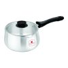 Salford 2L  Aluminium Tea & Milk Pan with Glass Lid, Induction & Gas Compatible